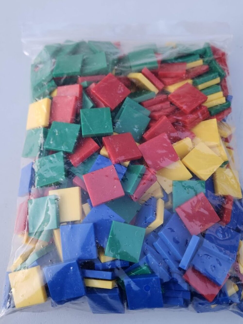 NEW 400 Square Color Tiles Math Manipulatives Sorting Stacking Comparing Blocks - Picture 5 of 6
